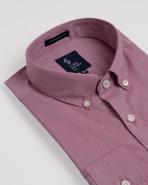 Camisa Manga Larga Fil a Fil BD Rojo