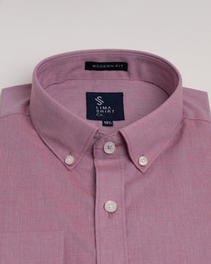 Camisa Manga Larga Fil a Fil BD Rojo