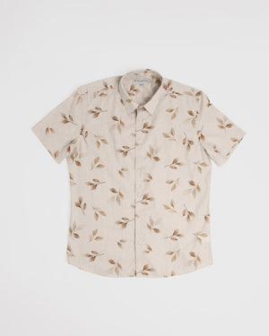 Camisa Grecia Manga Corta Beige 3