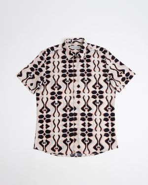Camisa Mallorca Manga Corta Beige