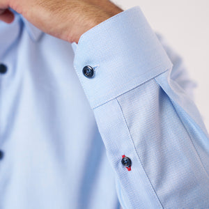 Camisa Manga Larga Modern Fit Mattia Celeste