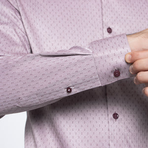 Camisa Slim Fit Milano Stretch Vino