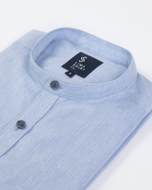 Camisa Manga Corta Neru Amalfi Celeste