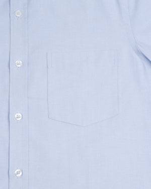 Camisa Manga Corta Oxford Celeste