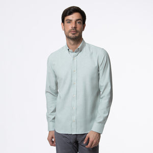 Camisa Modern Fit Oxford PC Verde