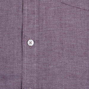 Camisa Manga Corta Oxfordine Vino