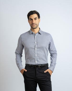 Camisa Manga Larga Modern Fit Philipp Azul Oscuro