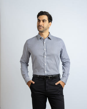 Camisa Manga Larga Modern Fit Philipp Azul Oscuro