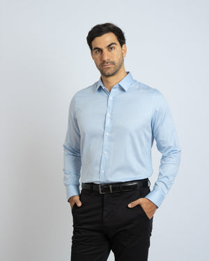 Camisa Manga Larga Modern Fit Philipp Celeste Cielo