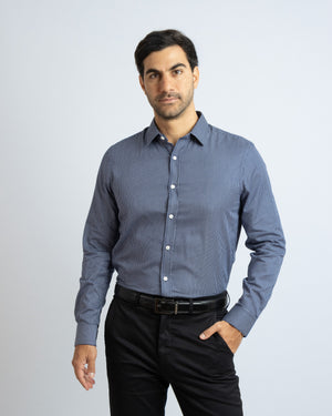 Camisa Manga Larga Modern Fit Philipp Índigo
