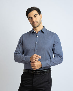 Camisa Manga Larga Modern Fit Philipp Índigo