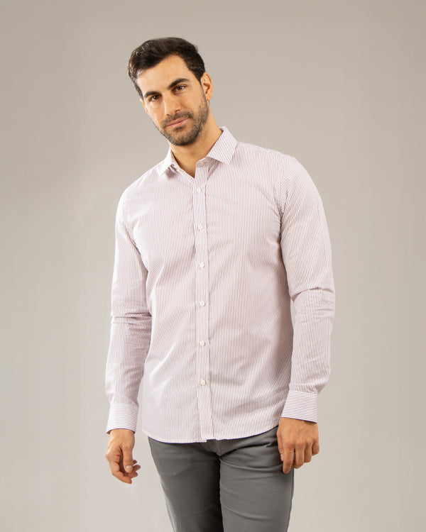 Camisa Manga Larga Modern Fit Philipp Red Wine