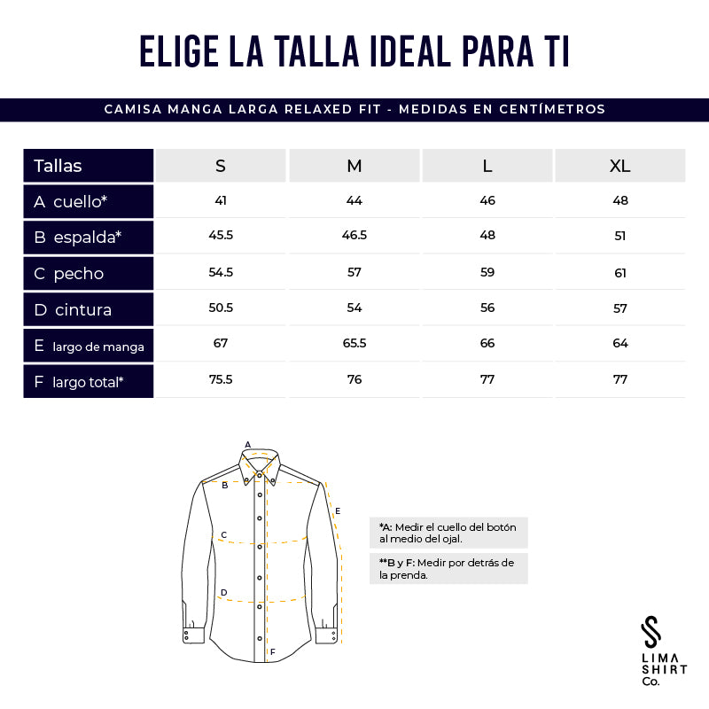 Guía de tallas