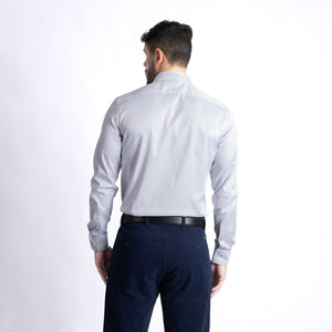 Camisa Slim Fit Milano Stretch Plomo