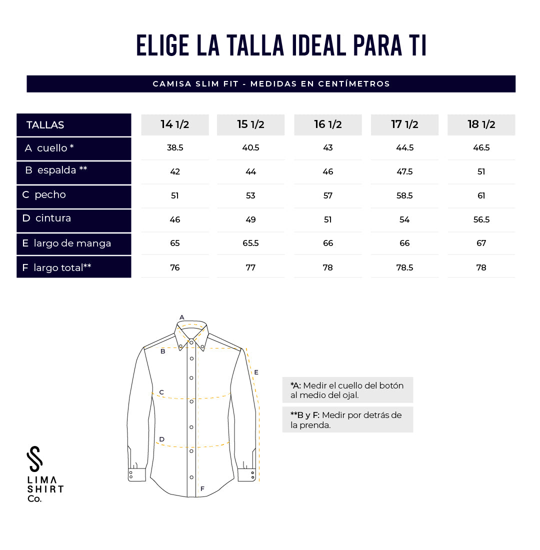 Guía de tallas
