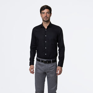 Camisa Manga Larga Modern Fit Thiago Negro