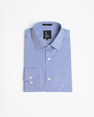 Camisa Manga Larga Modern Fit Veneto Azul
