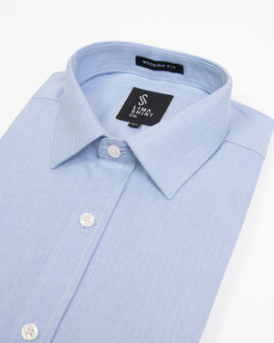 Camisa Manga Larga Modern Fit Veneto Celeste