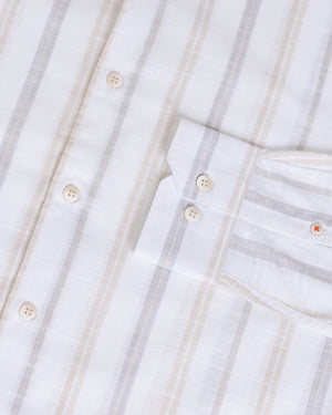 Camisa Viena Manga Larga Neru Crema