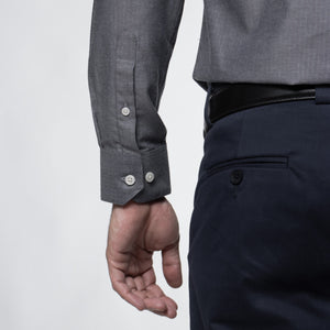 Camisa Manga Larga Modern Fit Veneto Acero