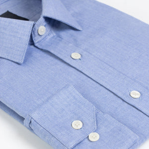 Camisa Manga Larga Modern Fit Veneto Azul