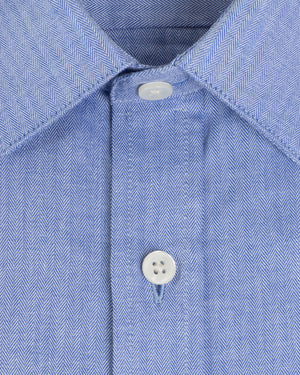 Camisa Manga Larga Modern Fit Veneto Azul
