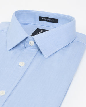 Camisa Manga Larga Modern Fit Veneto Celeste