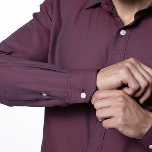 Camisa Manga Larga Modern Fit Veneto Vino