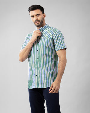 Camisa Manga Corta Vermont Verde