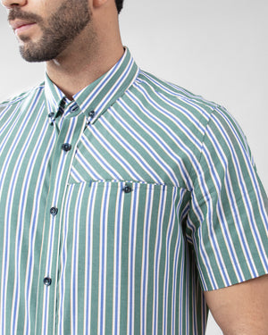 Camisa Manga Corta Vermont Verde