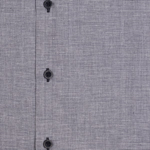 Camisa Relaxed Fit Vichí Lino Azul