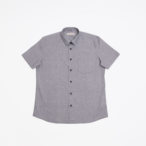 Camisa Relaxed Fit Vichí Lino Azul