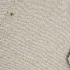 Camisa Relaxed Fit Vichí Lino Olivo