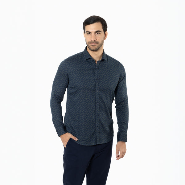 Camisa Slim Fit Atrani Azul