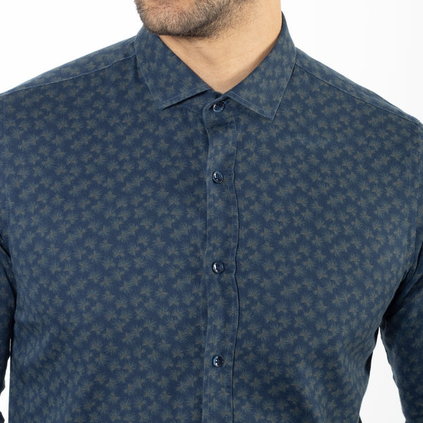 Camisa Slim Fit Atrani Azul