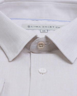 Camisa Manga Larga California 2 Relaxed Fit Beige