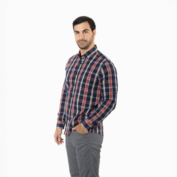 Camisa Modern Fit Fergus Azul Marino