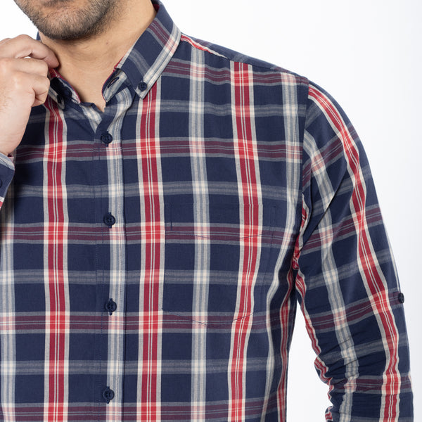 Camisa Modern Fit Fergus Azul Marino