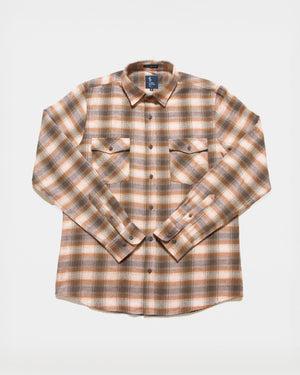 Camisa Flannel Villela Modern Fit Marrón