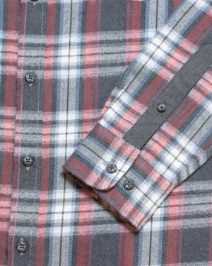 Camisa Flannel Villela Modern Fit Gris
