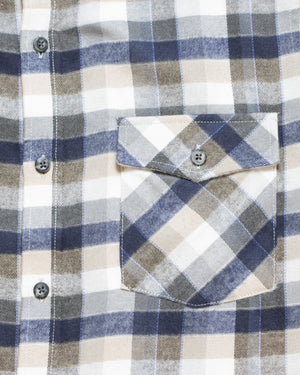 Camisa Flannel Villela Modern Fit Azul