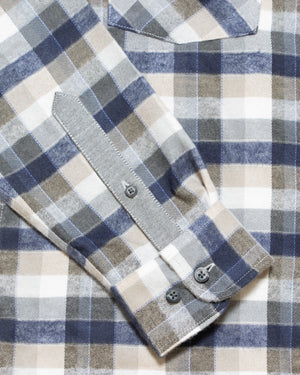Camisa Flannel Villela Modern Fit Azul
