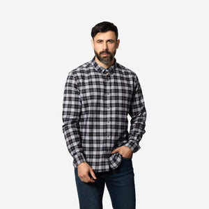 Camisa Flannel Classic Relaxed Fit Negro