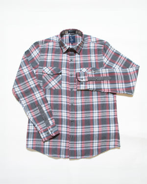 Camisa Flannel Villela Modern Fit Gris