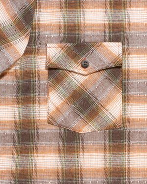 Camisa Flannel Villela Modern Fit Marrón