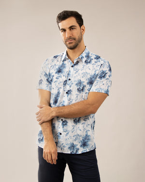 Camisa Relaxed Fit Florencia Acero