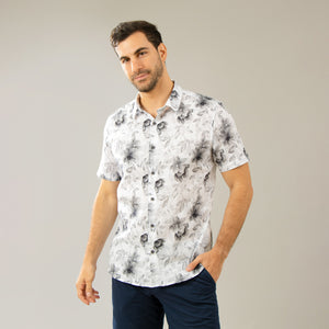 Camisa Relaxed Fit Florencia Gris