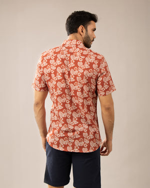 Camisa Relaxed Fit Florencia Ocre