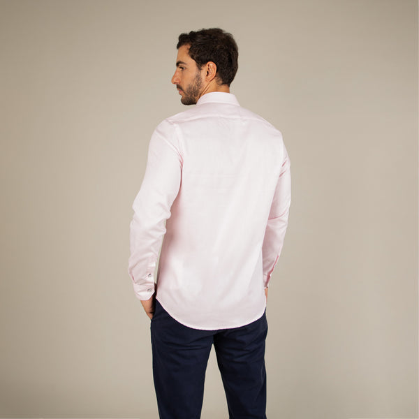 Camisa Manga Larga Modern Fit Mattia Rosado