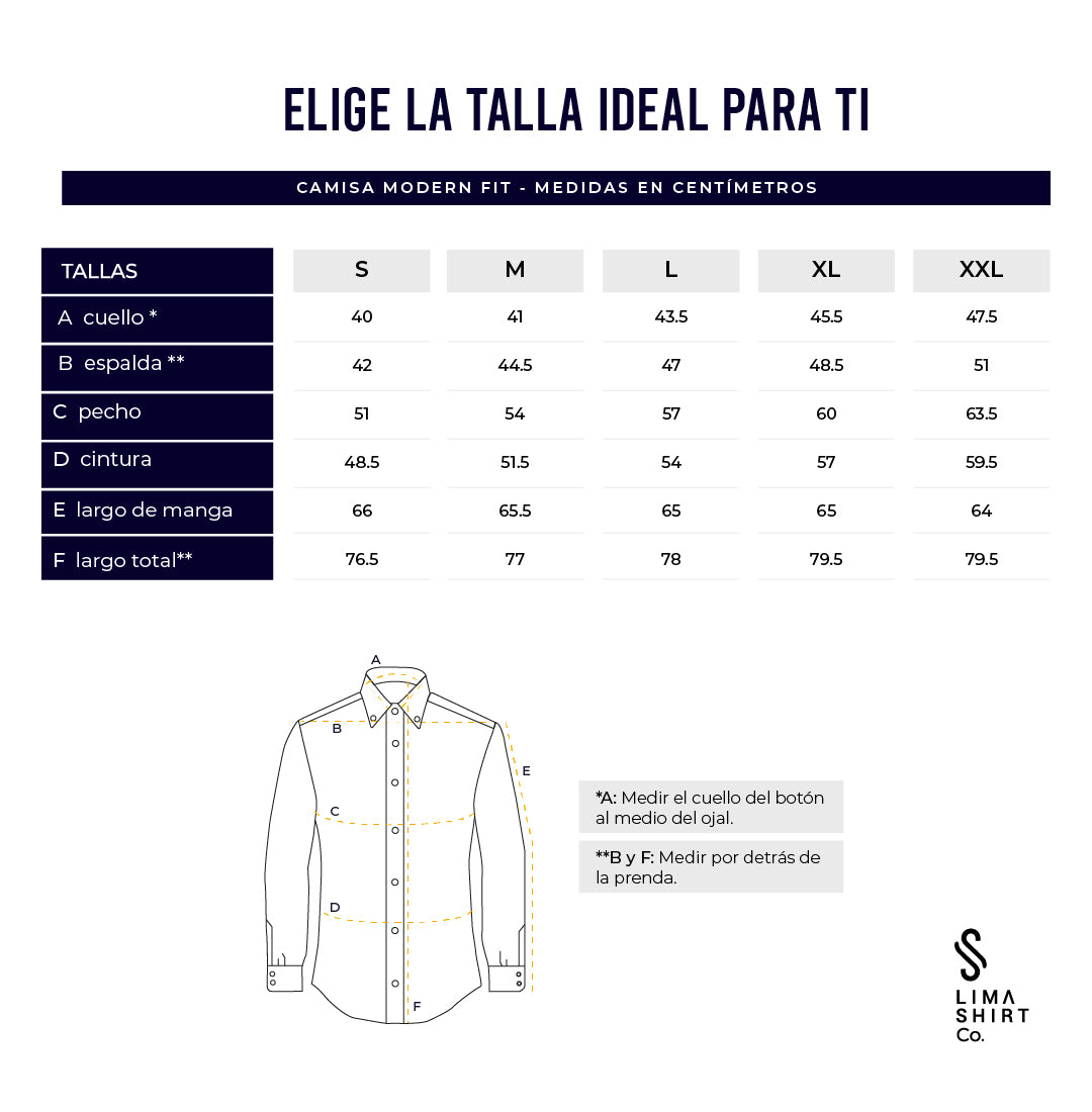 Guía de tallas
